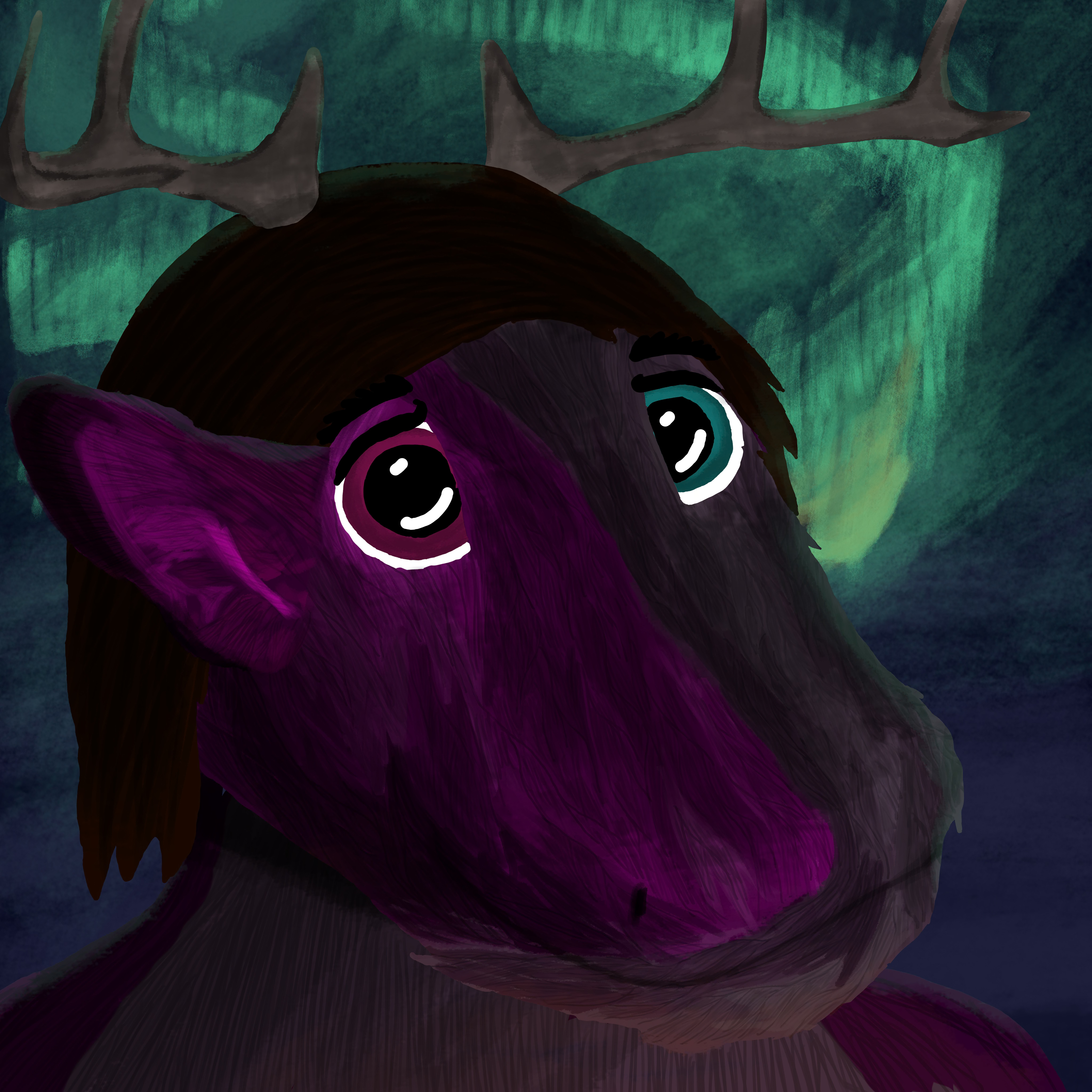 Anthro furry dragon northern light