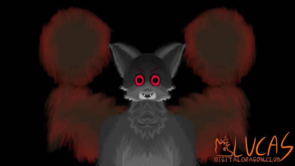 Werewolf halloween drawing